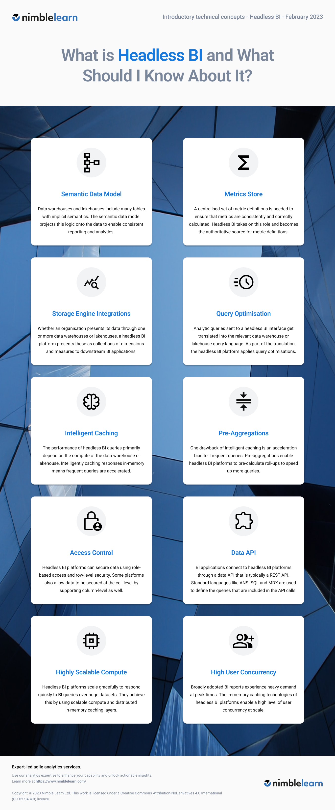 Introductory Technical Concepts for Headless BI Infographic